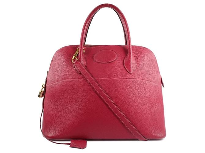 Hermès Bolide Red Leather  ref.398219