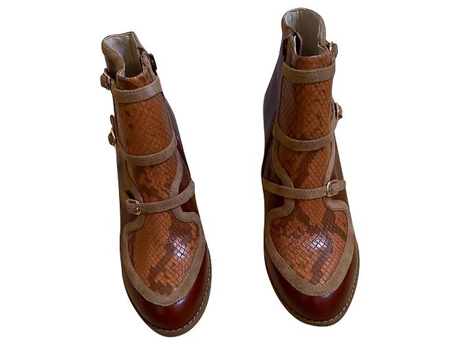 Mellow Yellow Leather Ankle Boots Multiple colors