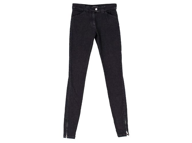 Vaqueros pitillo balenciaga con cremallera en la pierna Negro