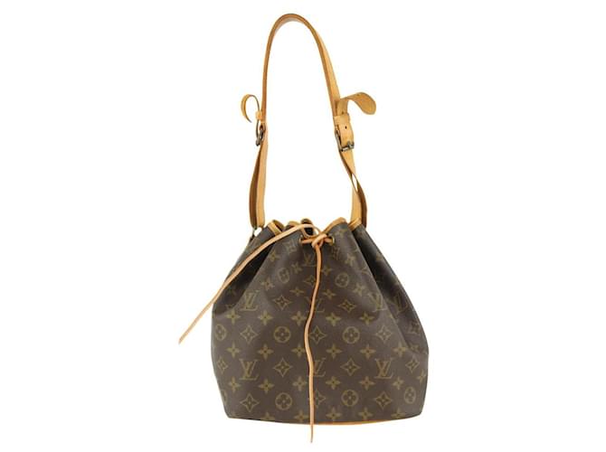 Louis Vuitton Monogram Petit Noe Drawstring Bucket Hobo Bag Leather  ref.398410