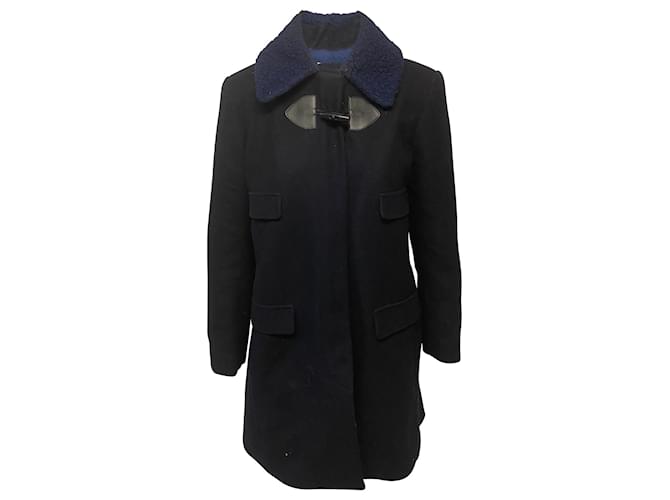 See by Chloé See by Chloe Winter Coat in Navy Blue Polyester  ref.398413