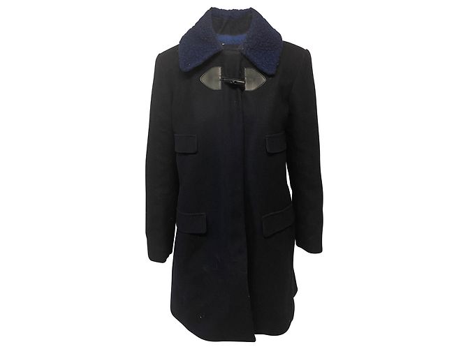 See by Chloé See by Chloe Winter Coat in Navy Blue Polyester
