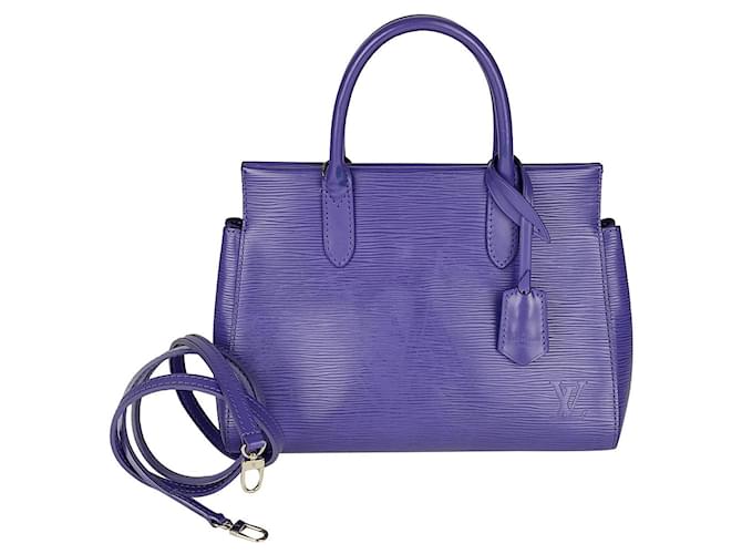 Louis Vuitton Sac à main avec bandoulière - Modèle Epi Marly Violet Cuir Violet foncé  ref.398650