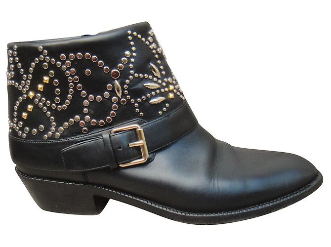 Valentino Garavani Botines Valentino p 37 Negro