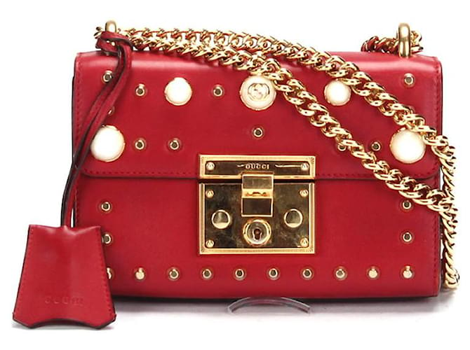 gucci padlock red