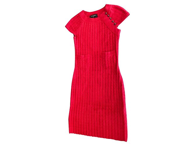 Chanel Dresses Red