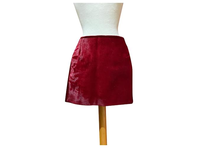 Autre Marque Tricot chic Red Leather  ref.399149