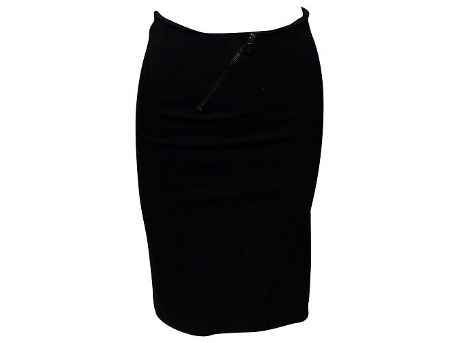 Alexander McQueen Pencil Skirt in Black Polyester