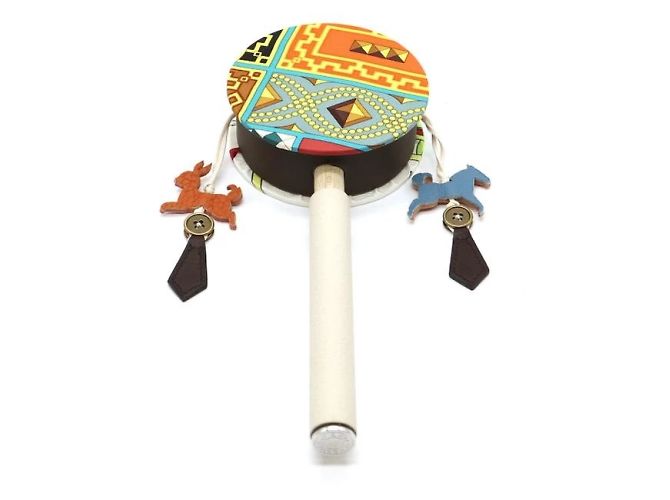 Brinquedo Hermès Petit H de madeira Multicor