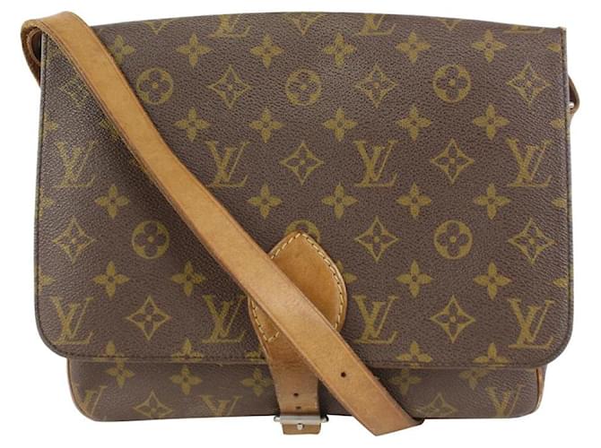 Louis Vuitton Monogram Cartouchiere GM Crossbody Bag Couro  ref.399976