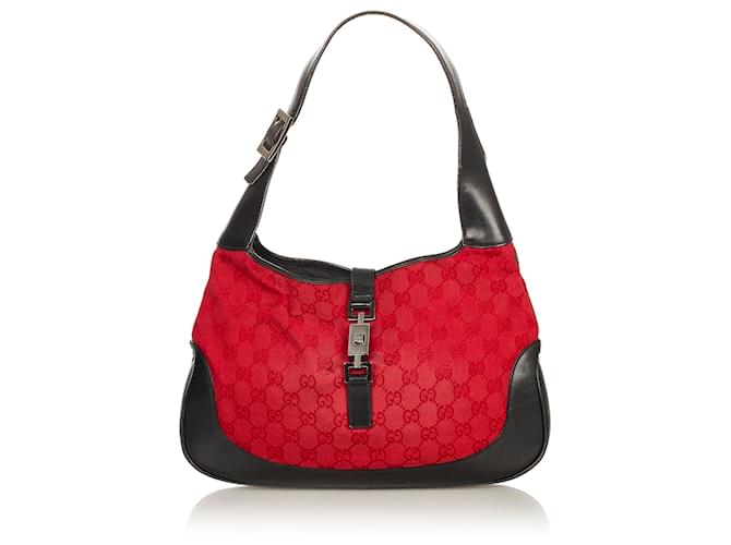 Gucci Jackie Bag in Red GG Canvas -  Finland