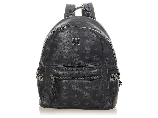 mcm black bookbag