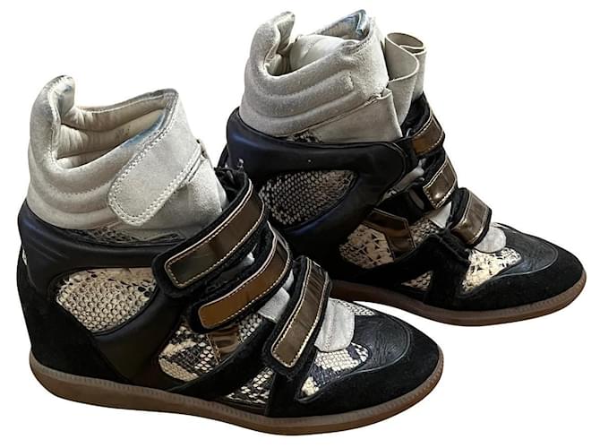 Isabel Marant Etoile Sneakers Black Leather  ref.400261
