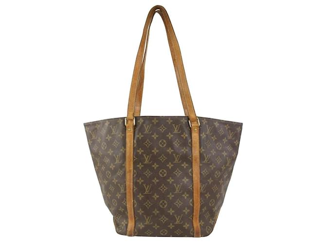 Louis Vuitton Sacola de compras do saco do monograma 3LL1021 Couro  ref.400284