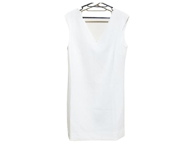 Used] Polo Ralph Lauren Dress Size 2/155 / 84A White Polyester  -  Joli Closet