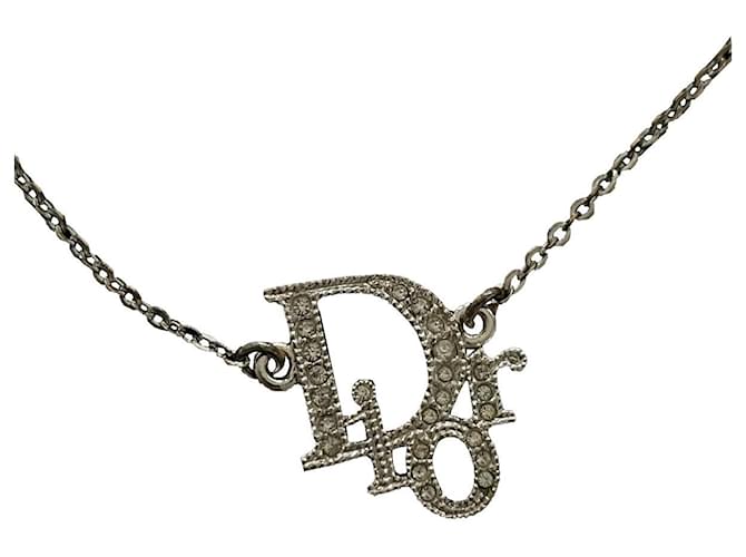 Dior Halsketten Silber Metall  ref.400341