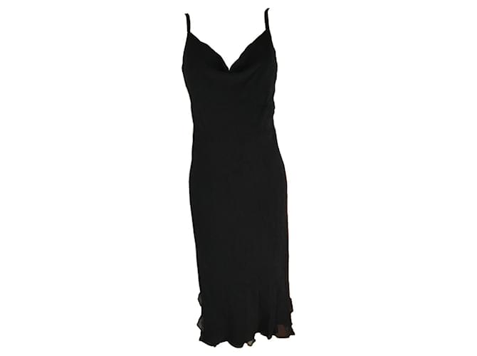 Autre Marque Severine Peraudin Silk Crepe Black Dress  ref.400367
