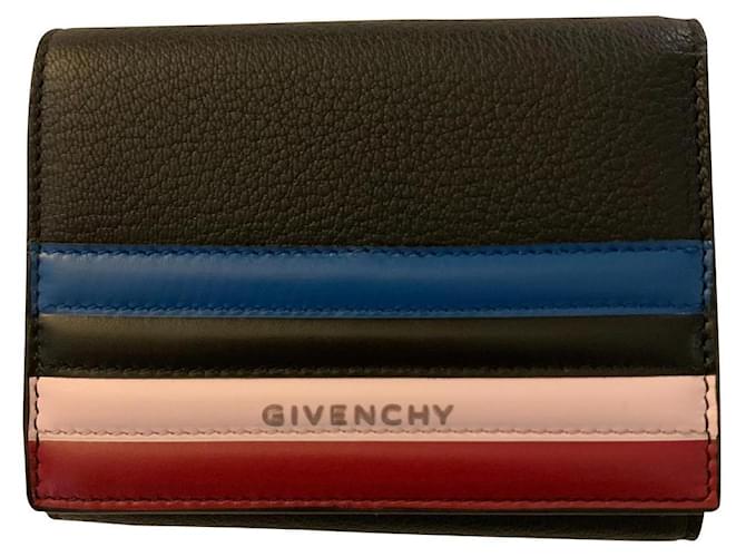 Givenchy Pandora 3piega il portafoglio Nero Capra  ref.400389