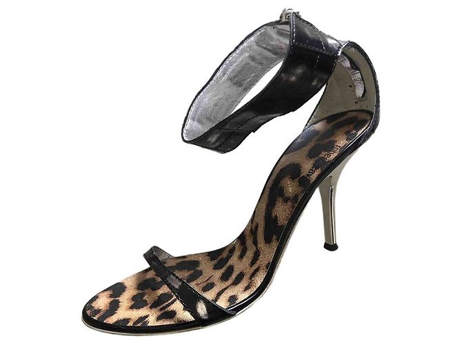 Sandali con tacco ROBERTO CAVALLI Nero