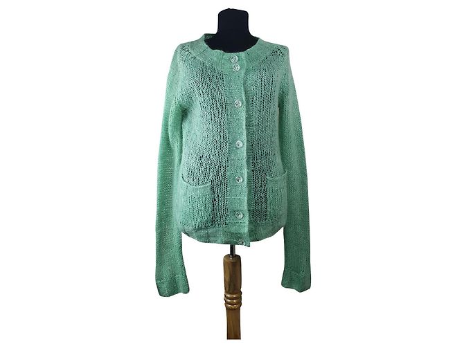 Autre Marque Thelin Strickjacke grün Größe M
