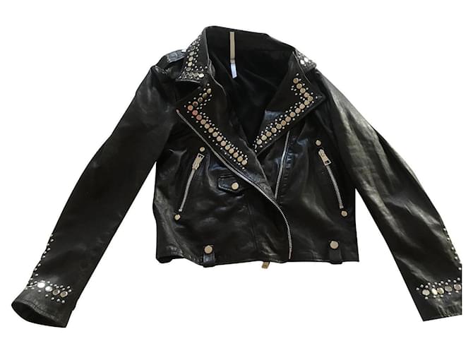 Impérial Biker jackets Black Leather  ref.400512