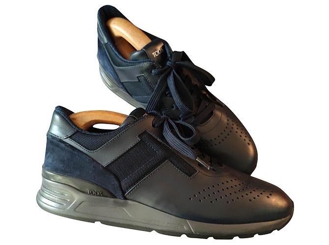 Sneakers Tod's Blu Marino Pelle Blu navy