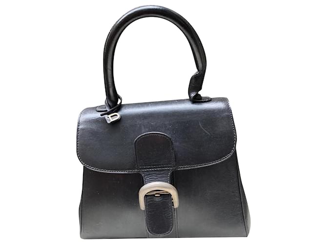 Brilliant from Delvaux vintage bag Black Silver hardware Leather ref.400957  - Joli Closet