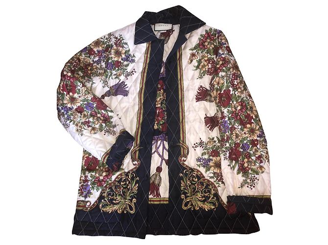 Giacca Gucci in seta multicolore