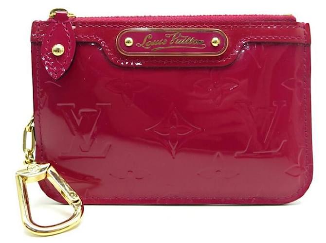 Patent leather key ring Louis Vuitton Pink in Patent leather