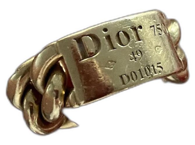 Dior Gourmette Ring Gelbgold Größe 49 Gold hardware