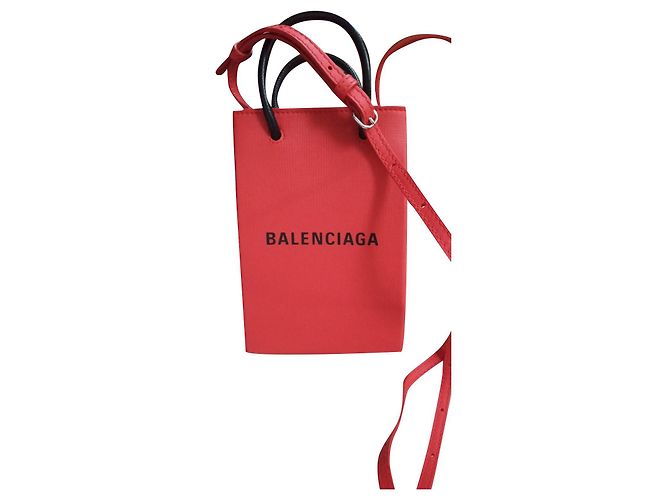 Borsa Balenciaga in pelle rossa Rosso