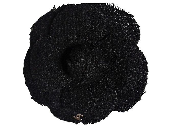 Chanel Pins e spille Nero Tweed