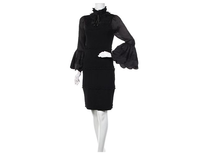 Abito midi nero Nina Ricci