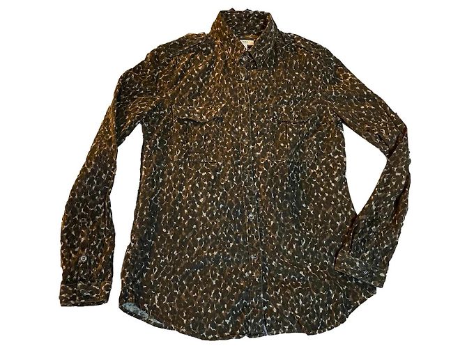 Giacca Burberry Brit in velluto di cotone beige camouflage leopardato Marrone Cachi