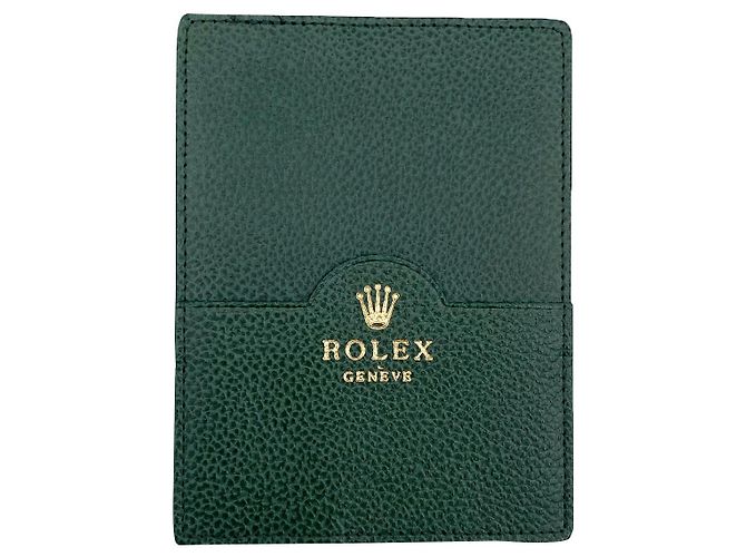 TARJETERO ROLEX PIEL VERDE