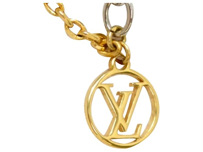 Louis Vuitton Gold Logo Mania Necklace Silvery Golden Metal ref.402717 -  Joli Closet