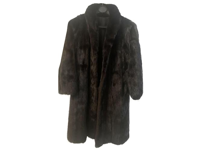 Sam Rone Coats, Outerwear Black Fur Joli Closet