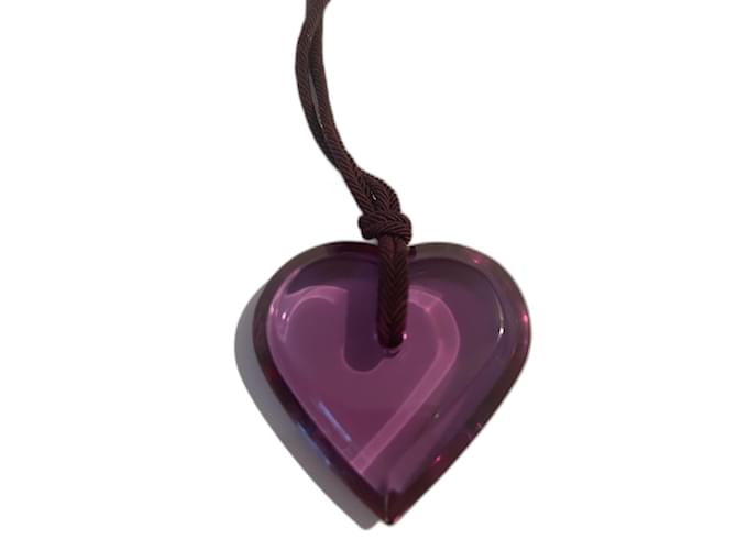 Baccarat Heart "to madness" Purple Glass  ref.402881