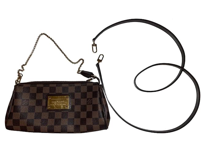 Eva Louis Vuitton Pockets Ebony Leather  ref.402886