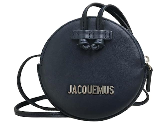 [Used] JACQUEMUS ◆ Coin case SSENSE LE PITCHOU WALLET Navy blue Leather  ref.403003