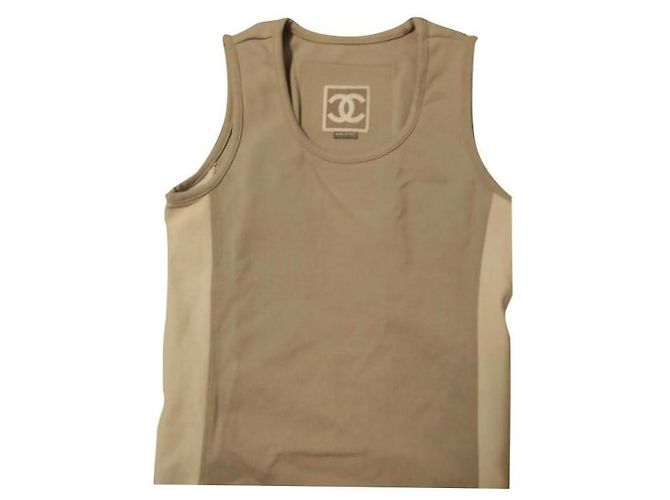 Chanel Oberteil weiß aus Polyester