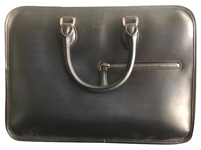Berluti Bags Briefcases Blue Leather  ref.403283