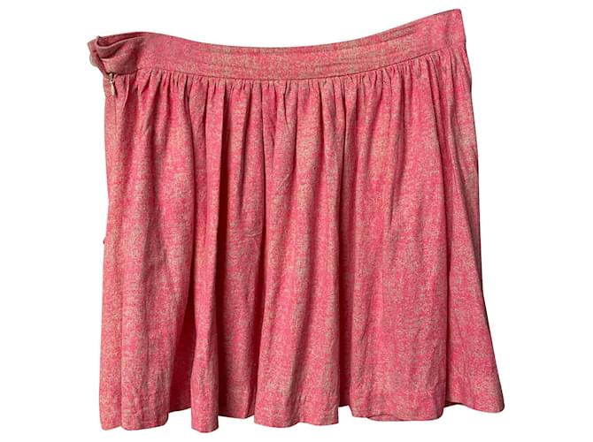 Vivienne Westwood Anglomania Speckled Skirt in Pink Silk  ref.403524