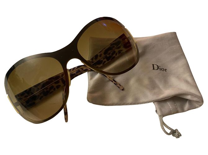 Dolce & Gabbana Sonnenbrille Braun Caramel Kunststoff Karamell