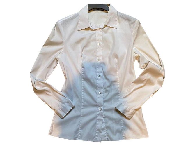 Camisa Prada Blanca de Algodón Blanco