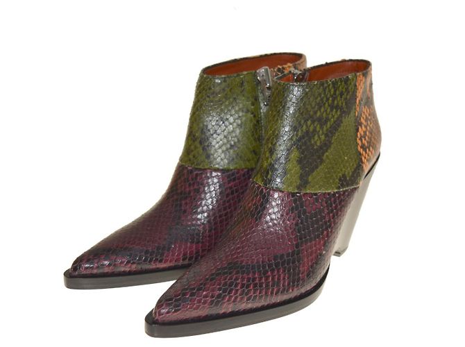 [Occasion] ACNE STUDIOS Python Booty Bourgogne