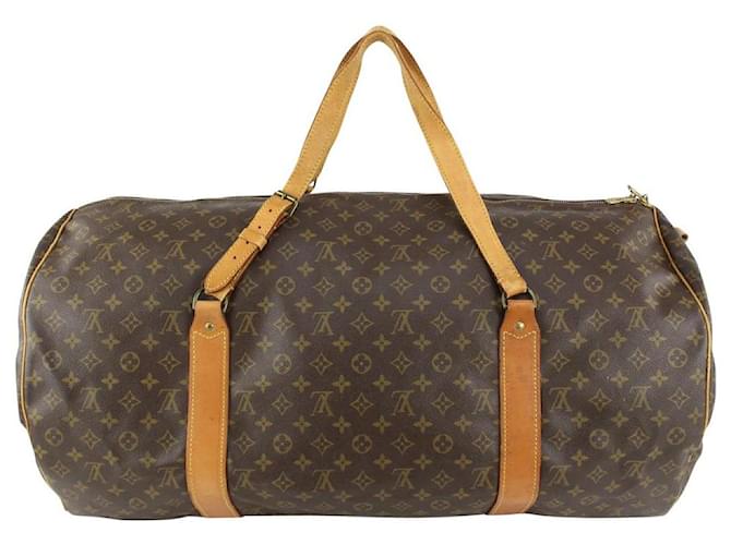 Louis Vuitton XL Monogram Keepall Sac Polochon 70 Boston Duffle Bag Leather  ref.403984 - Joli Closet