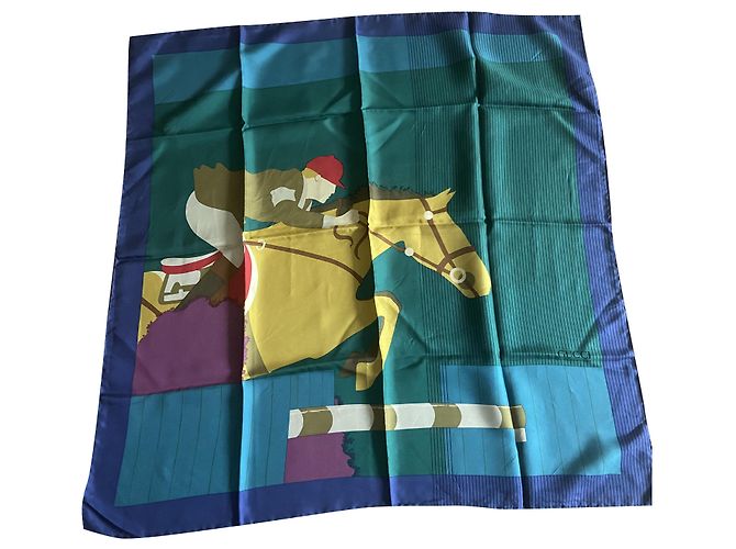 Sciarpa Gucci in seta verde scuro