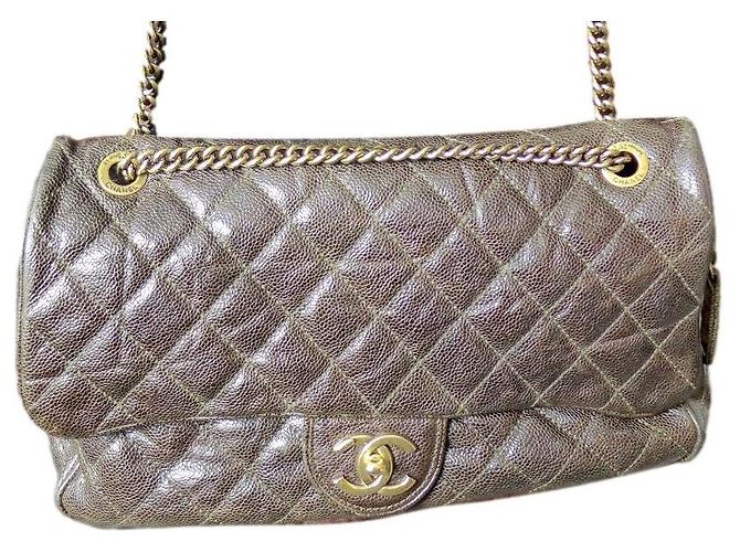 Chanel Timeless Jumbo Easy Flap Marron