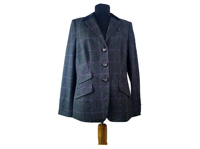 Blazer Ralph Lauren de lã e cashmere Multicor
